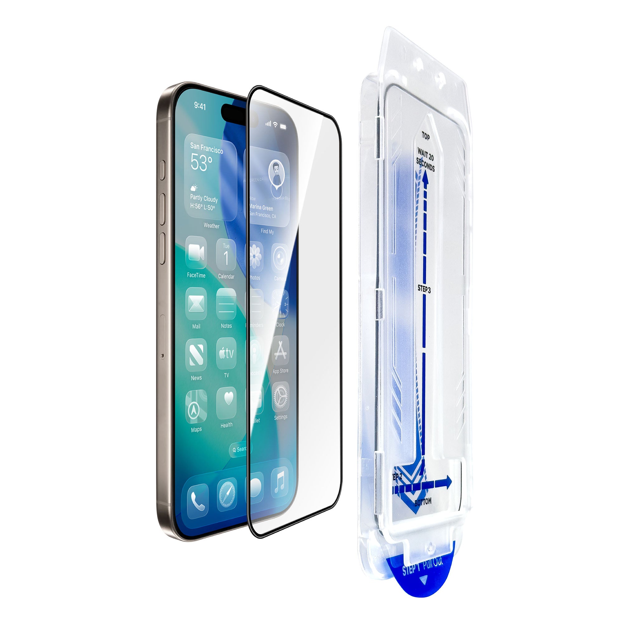 Torrii iPhone 17 Pro Max Bodyglass Screen Protector - Full Coverage Torrii iPhone 17 Pro Max Bodyglass Screen Protector - Full Coverage